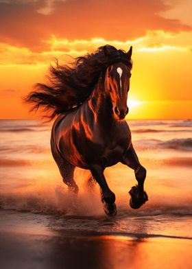 Black Horse Running Beach