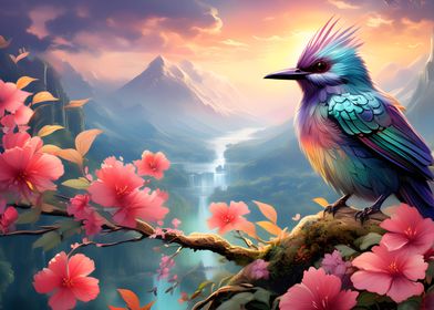 Mountain Blossom Bird