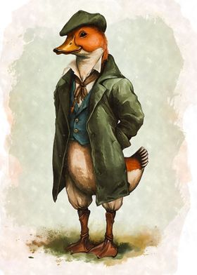 Funny Vintage Duck Hunter