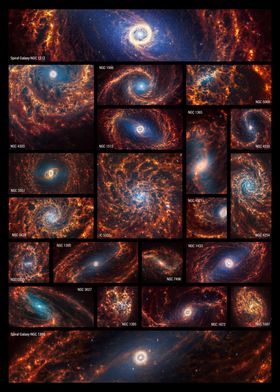 JWST 19 Spiral Galaxies