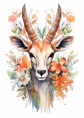 Antelope Watercolor
