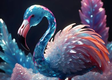 crystal flamingo