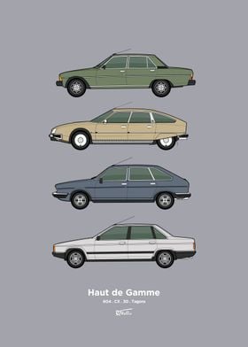 Haut de Gamme French cars