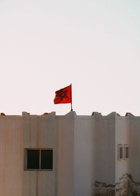 Flag Over Rooftops
