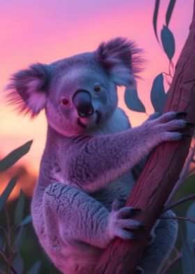 Koala Aesthetic Sunset