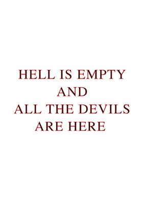 hell is empty