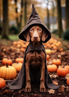 Halloween Vizsla