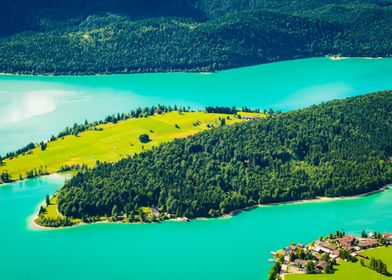 Mountain Lake Walchensee