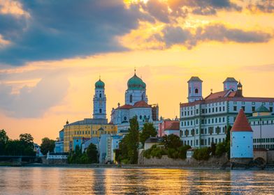 Summer Sunset in Passau