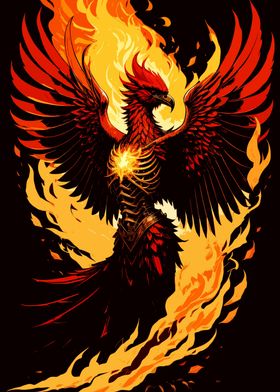 Fire Phoenix Bird
