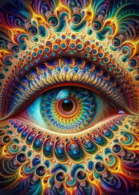 Fractal Mandala Eye 01
