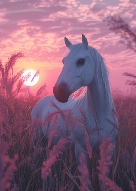 Horse Aesthetic Sunset