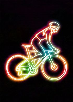 neon women bikers