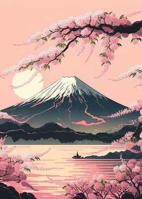 mountain sakura japan