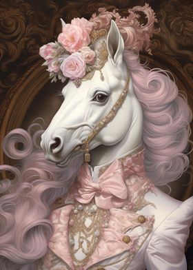 Renaissance Pink Horse