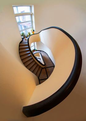 Tearshaped staircase