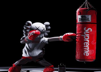 Kaws Boxing Art