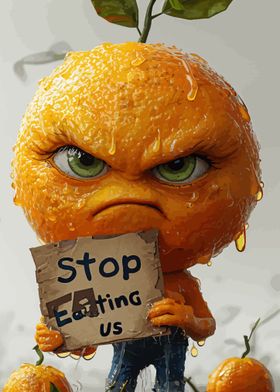 Dont eat oranges cartoon