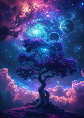 Cosmic Maple Tree