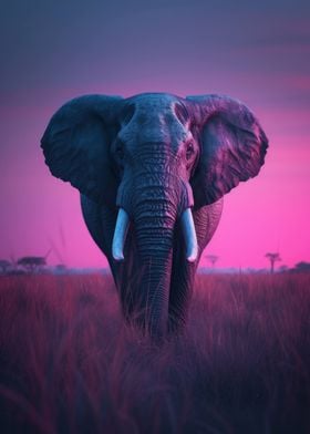 Elephant Elegant Sunset