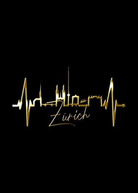 Zrich Skyline Heartbeat