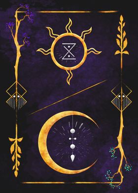 Dark Sun and Moon card art