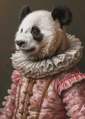 Panda Pink Rococo