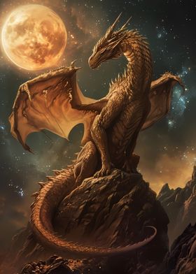 Majestic Moonlit Dragon