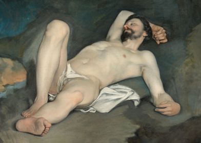 Reclining male nude