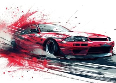 Sport car Drifting 