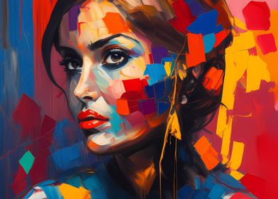 Digital Art Woman Painting