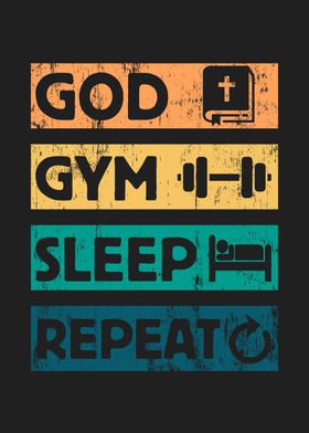 God Gym Sleep Christian