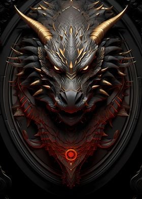 Epic Fantasy Dragon Poster