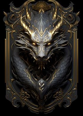 Epic Fantasy Dragon Poster