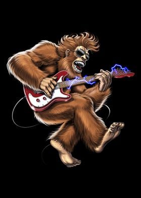 Bigfoot Guitar Player