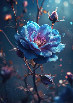 Icy Blue Rose