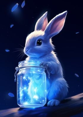 Rabbit with Magic Jar