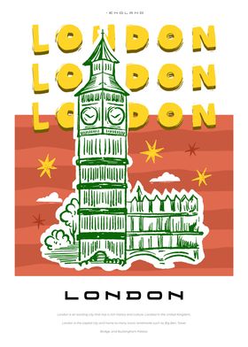London england poster