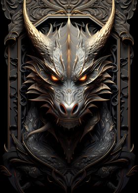 Epic Fantasy Dragon Poster