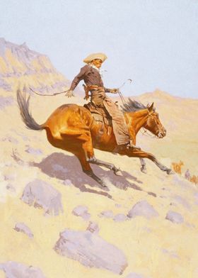 Cowboy On The Horse