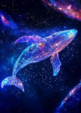 Interstellar Nebula Whale