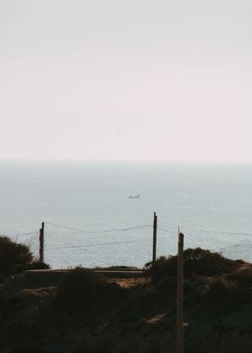 Distant Boat Horizon