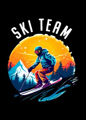 Ski Team Skiing Skifahren