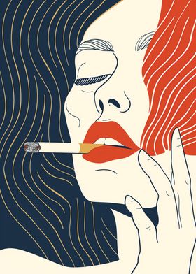 Woman with Cigarette