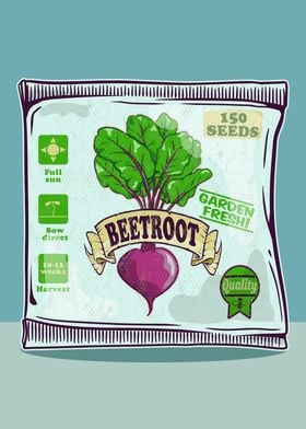 Beetroot seeds packet