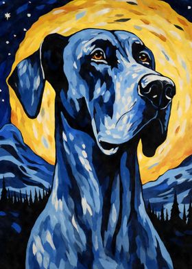 Great Dane Starry Night