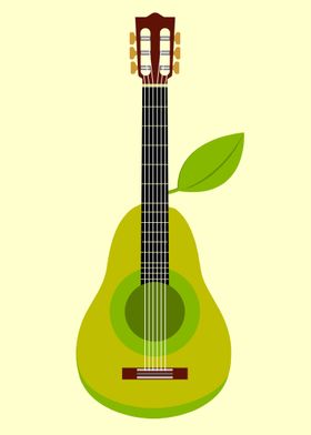 Pear guitar 