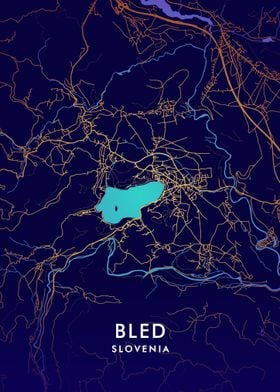 Bled Slovenia Map