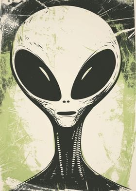 Cute Retro Alien