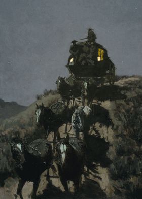 Stagecoach Ride At Night